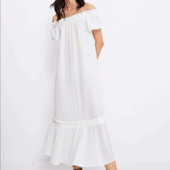 ✨ZARA Maxi Flounce Ruffle Trim Dress ✨ - Picture 2 of 9